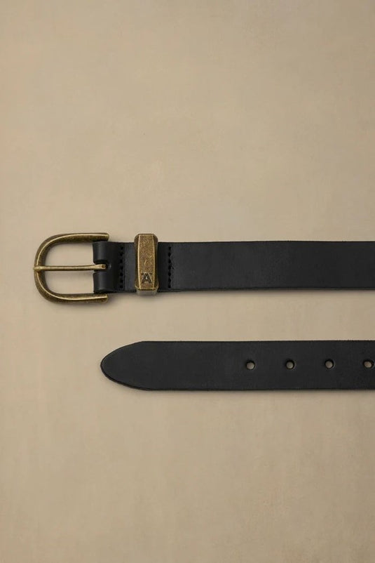 Akubra No Bull Black Brass Belt
