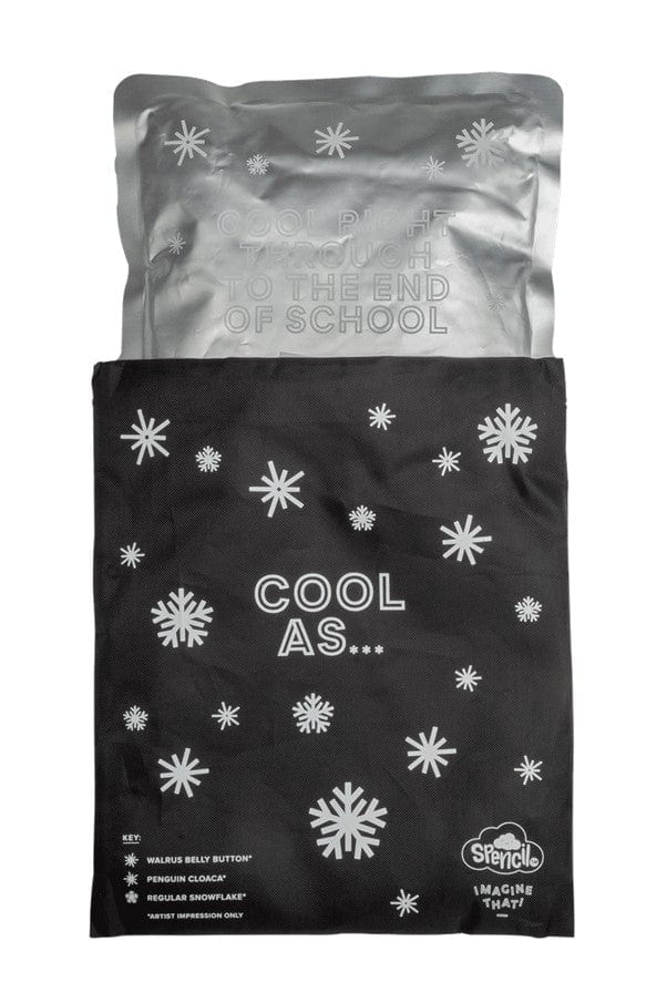 Load image into Gallery viewer, Spencil Black &amp; White Horses Big Cooler Lunch Bag + Chill Pack
