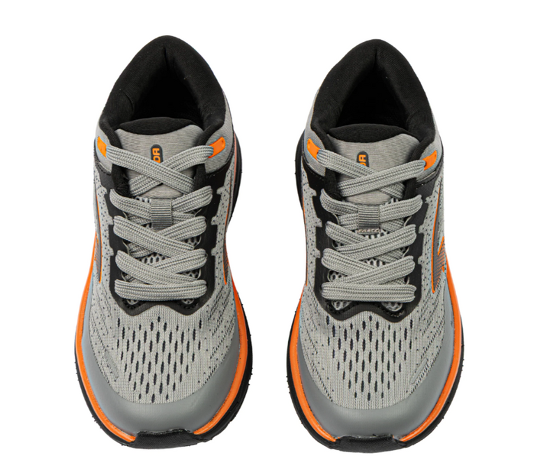 Load image into Gallery viewer, Sfida Boys Axion Runner L Grey/Black/Orange
