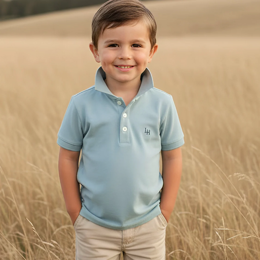 Love Henry Boys Polo Shirt - Blue