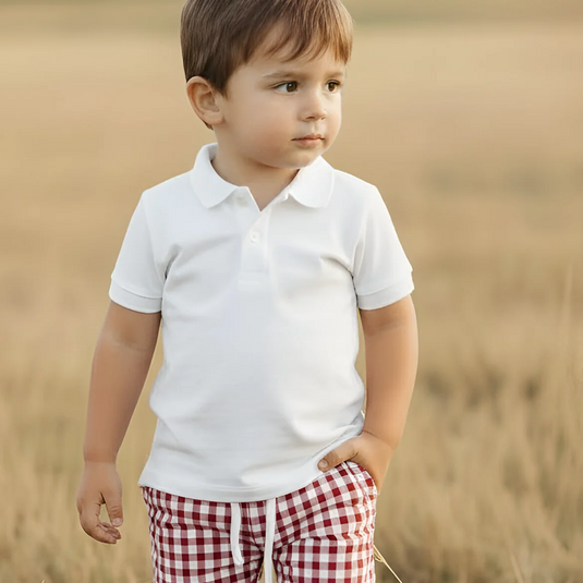 Love Henry Boys Polo Shirt - White