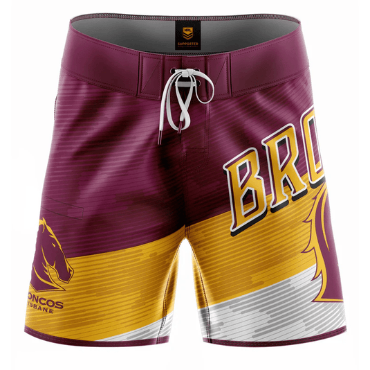 NRL Mens Broncos Barrel Board Short