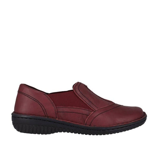 Cabello Comfort Womens Dark Burgundy Crinkle Shoe