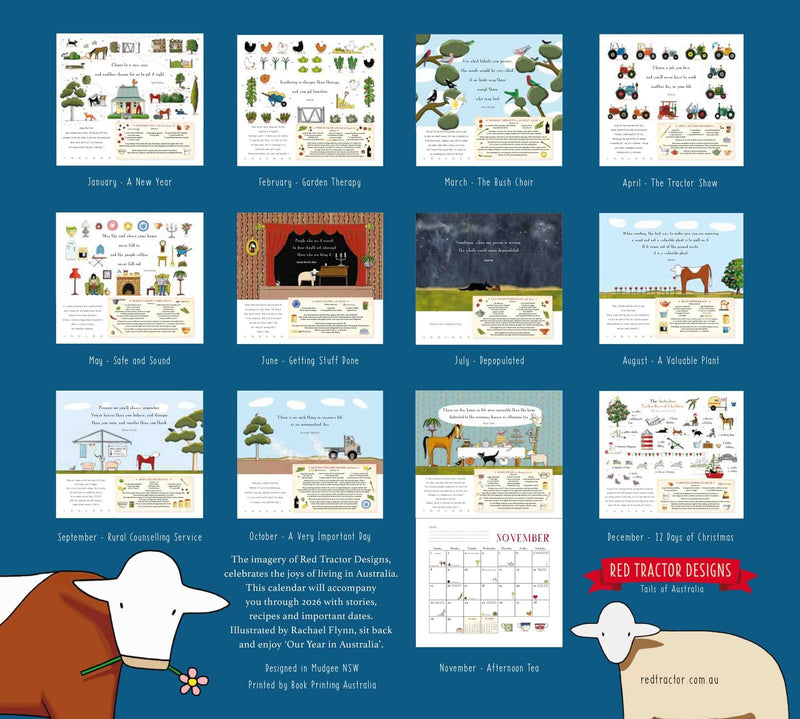 Load image into Gallery viewer, Red Tractor 2026 Calendar - Our Year in Australia
