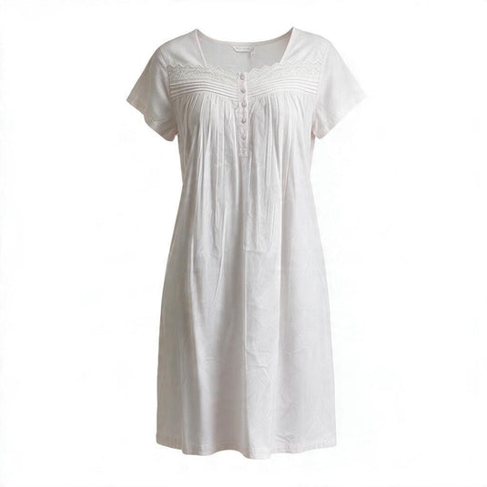 French Country Womens Nightie Cap Sleeve - Pink
