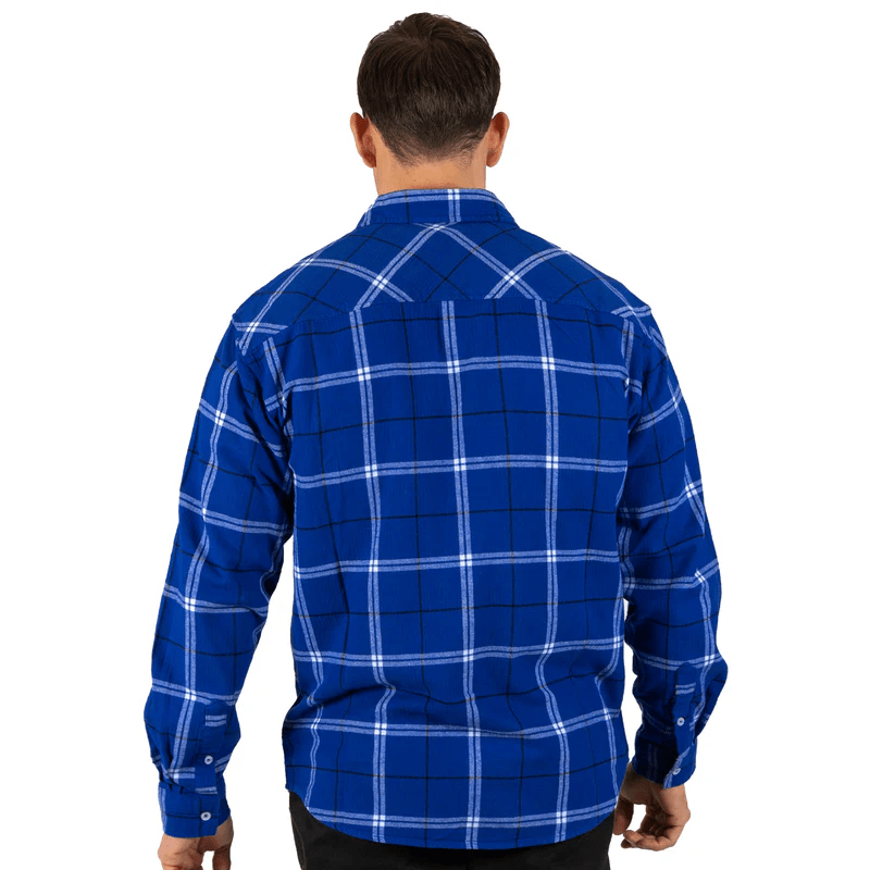 Load image into Gallery viewer, NRL Mens &#39;Mustang&#39; Flannel Shirt - Bulldogs
