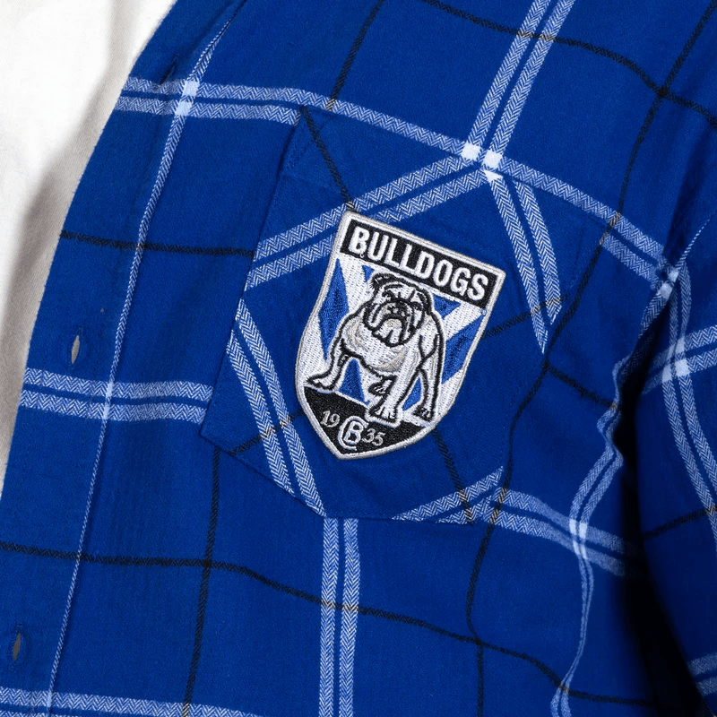 Load image into Gallery viewer, NRL Mens &#39;Mustang&#39; Flannel Shirt - Bulldogs
