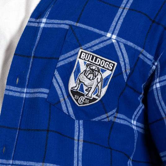 NRL Mens 'Mustang' Flannel Shirt - Bulldogs