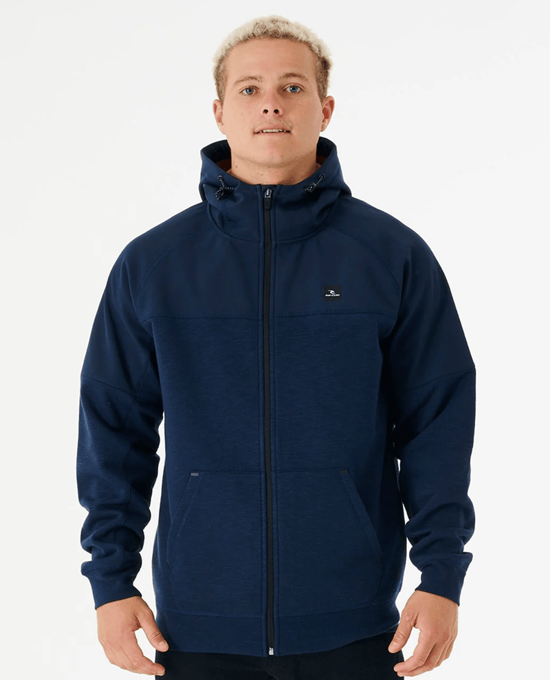 Load image into Gallery viewer, Rip Curl Mens Viral Anti-Series Zip Through Hodded Fleece - Dark Navy
