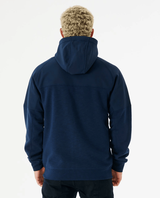 Rip Curl Mens Viral Anti-Series Zip Through Hodded Fleece - Dark Navy