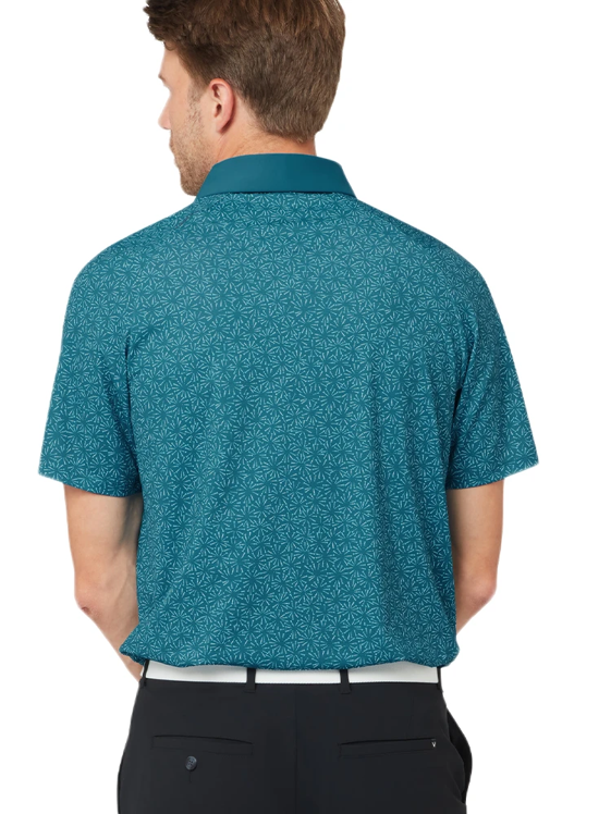 Load image into Gallery viewer, Callaway Mens Callaway Confetti Tee Print Polo - Blue Coral
