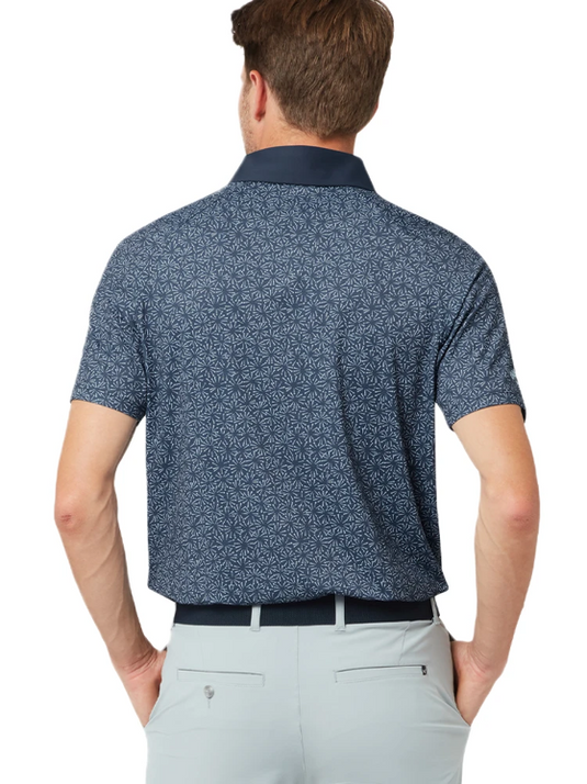 Callaway Mens Callaway Confetti Tee Print Polo - Peacoat