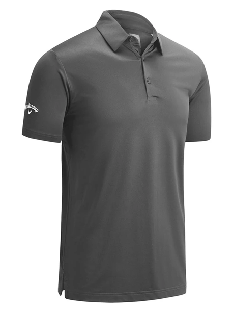 Callaway Mens SwingTech Solid Polo - Asphalt