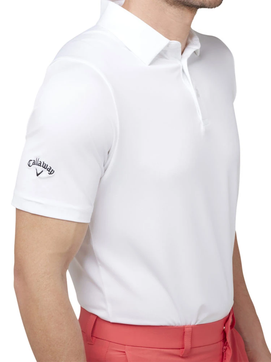 Load image into Gallery viewer, Callaway Mens SwingTech Solid Polo - Bright White
