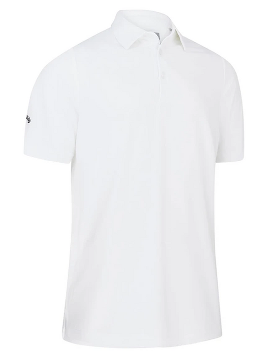 Callaway Mens SwingTech Solid Polo - Bright White