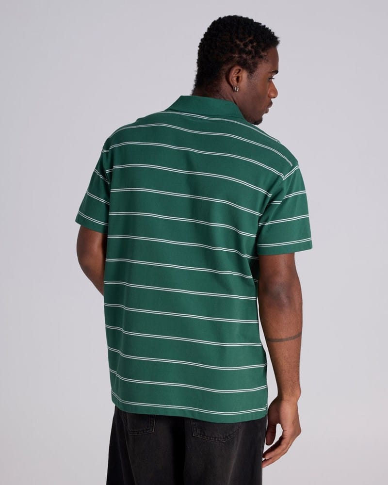 Load image into Gallery viewer, Champion Mens Yarn Dye Club Polo - Hunter Green
