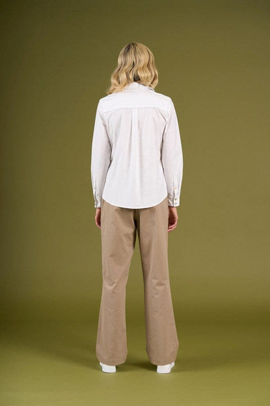 Charlie Jane Womens Levin Shirt - White