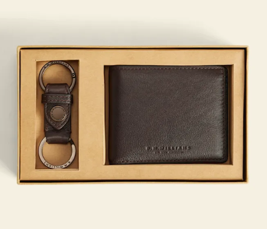 R.M. Williams Wallet and Keyring Gift Set