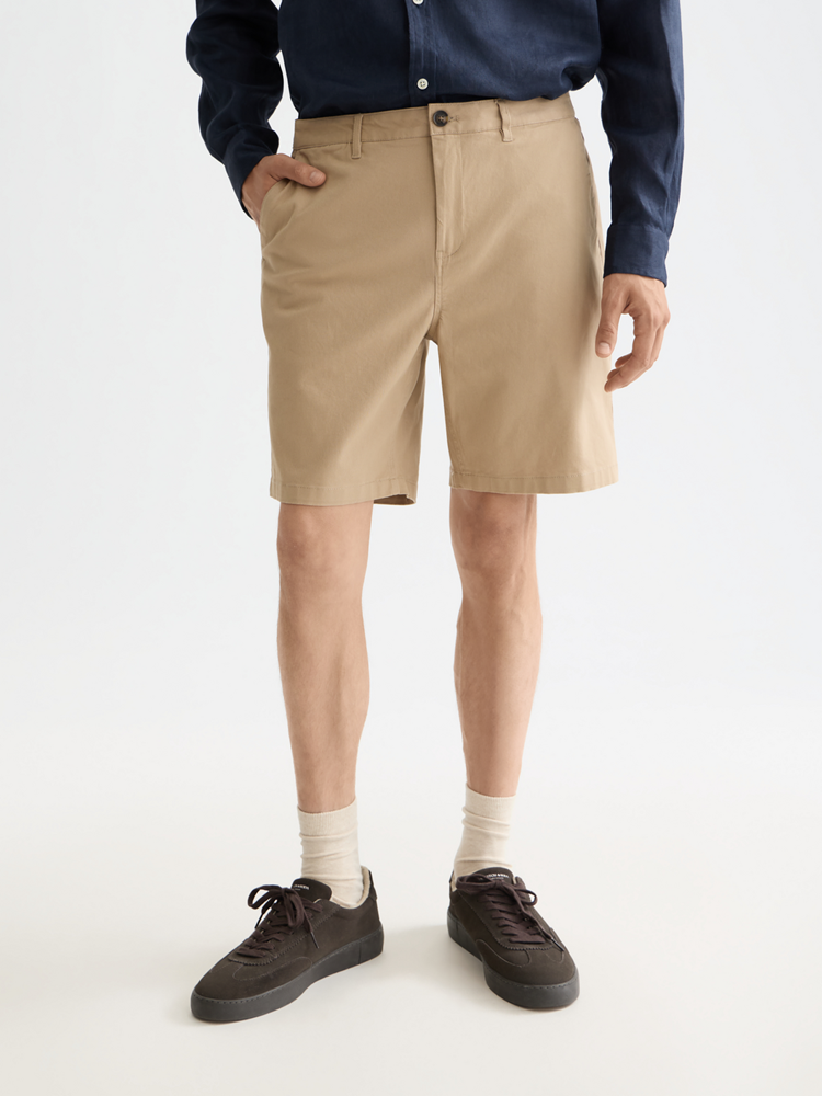 Load image into Gallery viewer, Scotch &amp; Soda Mens Stuart Twill Chino Shorts - Sand
