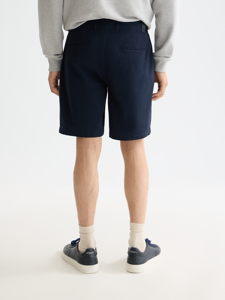 Load image into Gallery viewer, Scotch &amp; Soda Mens Stuart Twill Chino Shorts - Night
