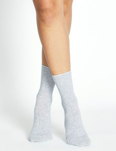 Load image into Gallery viewer, Levante Comfort Top Sock - Grey Marle

