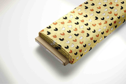 Red Tractor Designs "Chooks On Butter" Cotton Fabric