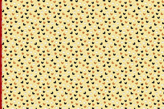 Red Tractor Designs "Chooks On Butter" Cotton Fabric