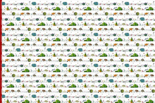 Red Tractor Designs "Spring Garden" Cotton Fabric