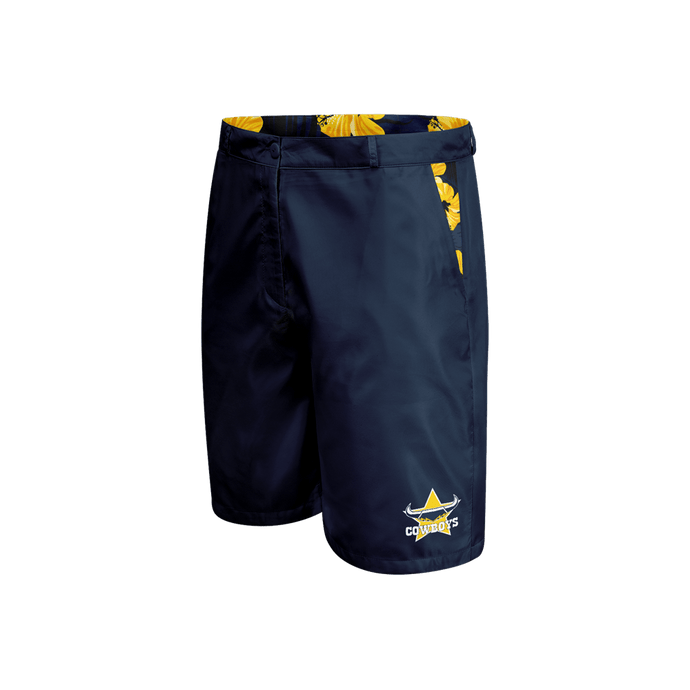 NRL Mens Aloha Golf Shorts - Cowboys