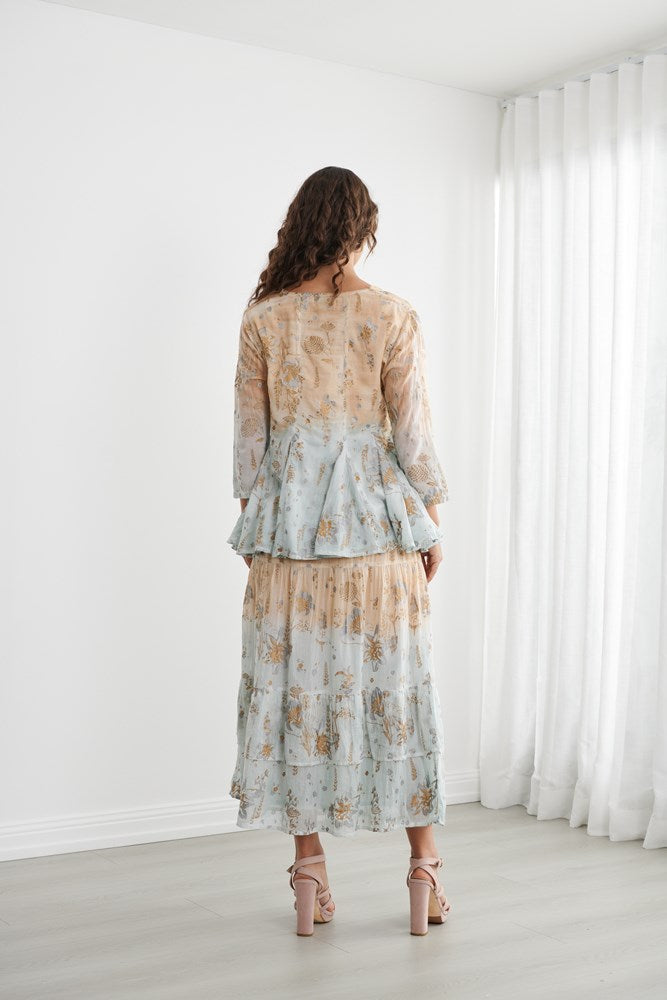 Load image into Gallery viewer, Caju Womens Floral Foil Print Jacket
