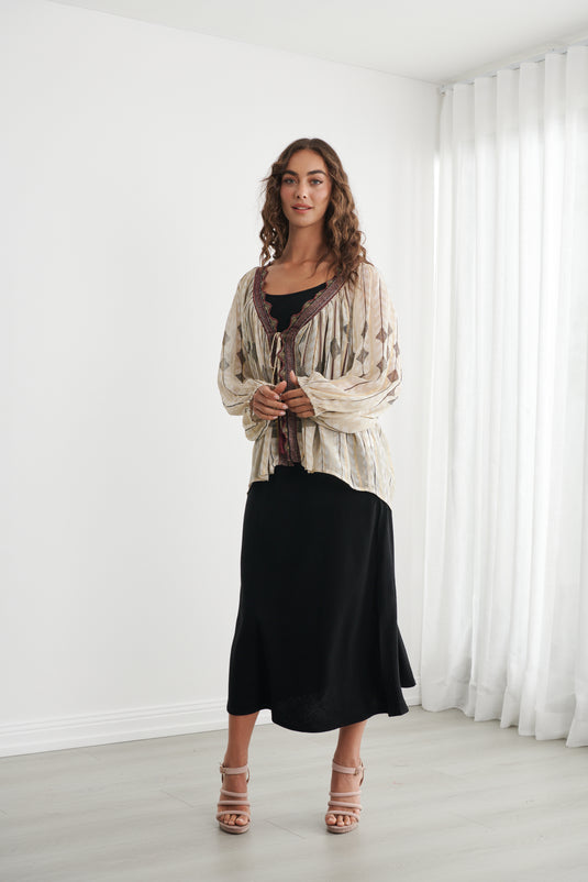 Caju Womens Moroccan Lurex Jacket