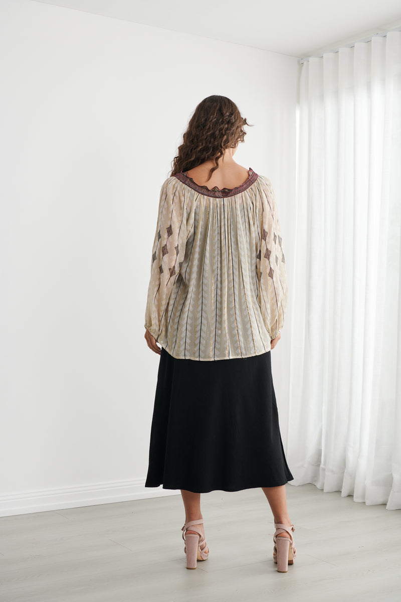 Load image into Gallery viewer, Caju Womens Moroccan Lurex Jacket
