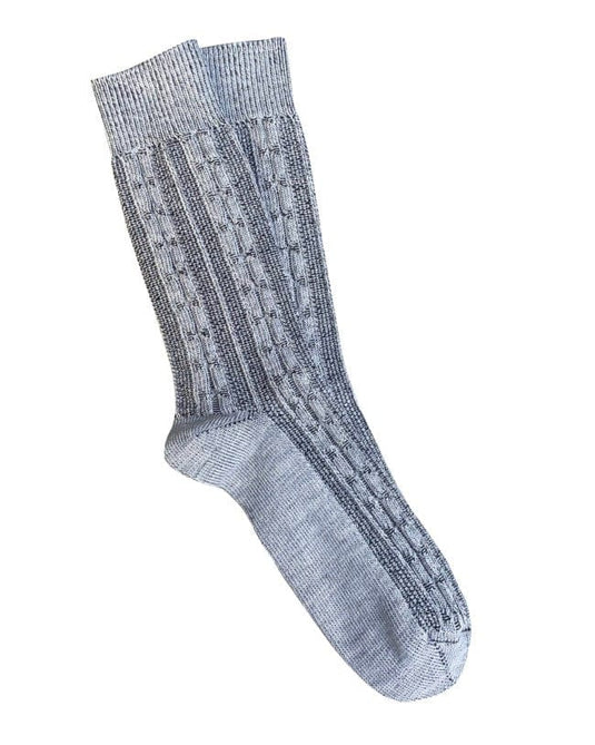 Tightology Womens Cable Merino Wool Socks – Silver