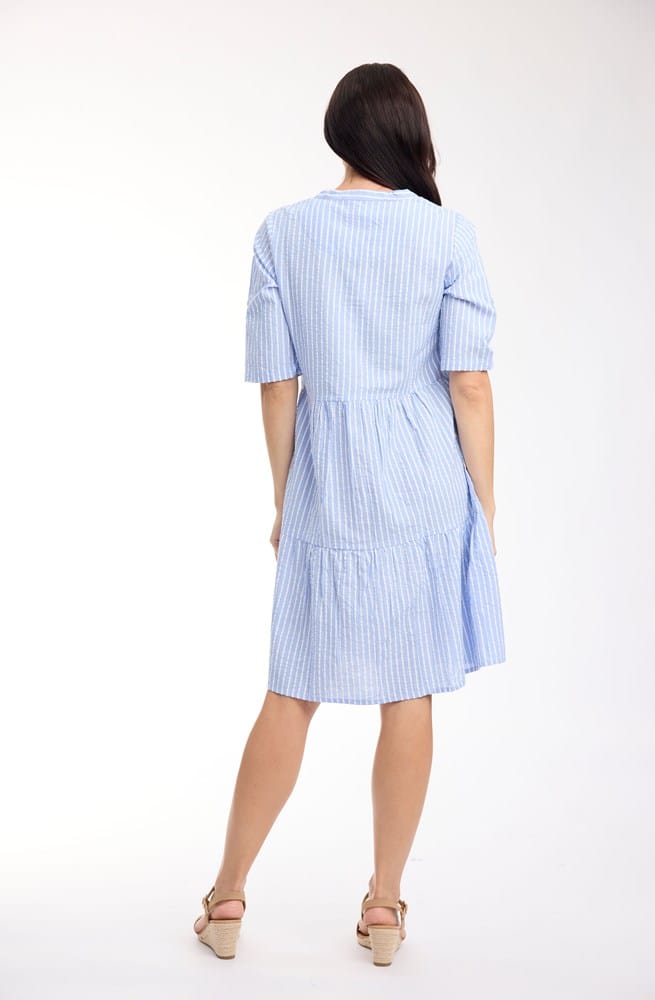 Load image into Gallery viewer, Orientique Womens Seersucker Dress Layers
