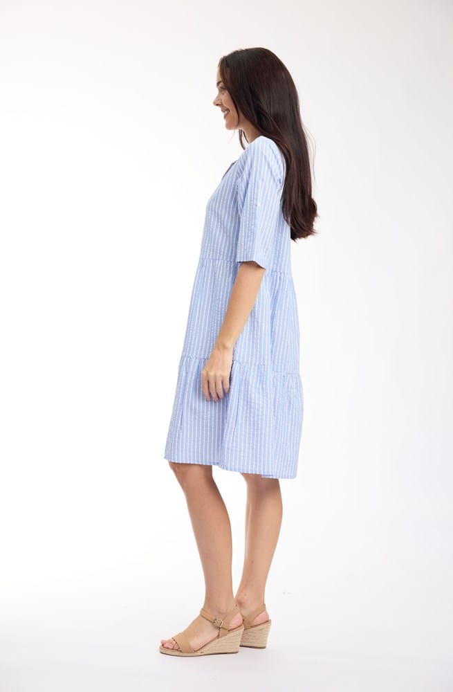 Load image into Gallery viewer, Orientique Womens Seersucker Dress Layers
