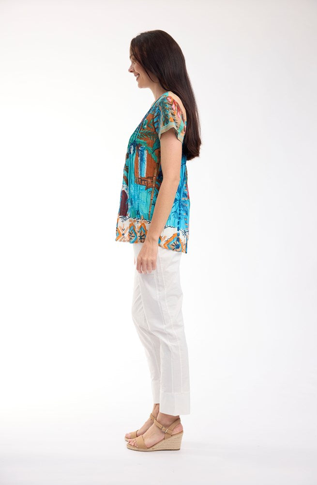 Load image into Gallery viewer, Orientique Womens Casablanca Top Pleated
