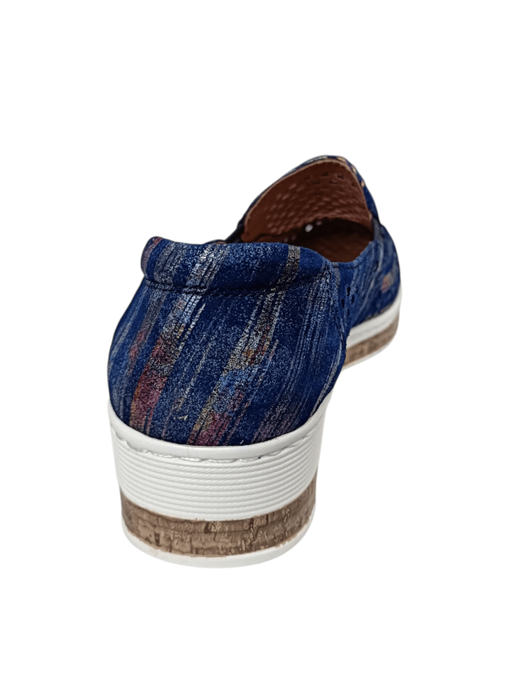 Load image into Gallery viewer, Cassini Womens Monkey Shoes - Navy Traffic
