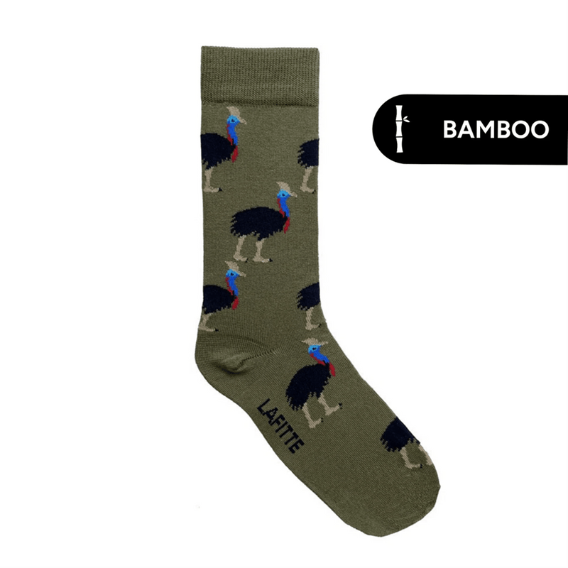Load image into Gallery viewer, Lafitte Southern Cassowary Crew Socks
