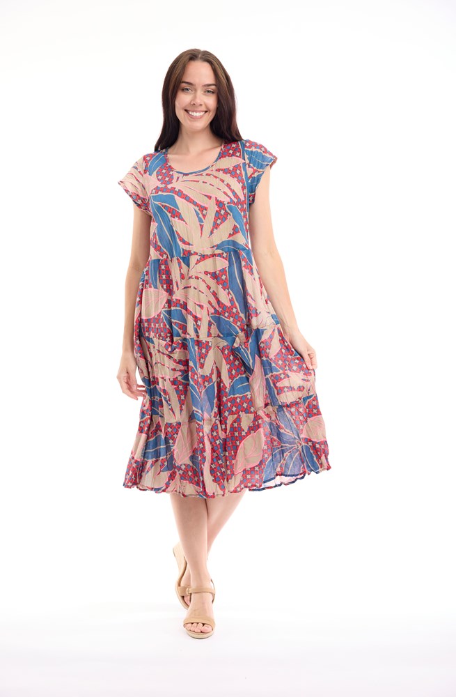 Load image into Gallery viewer, Orientique Womens Cavailon Dress Bias Front Pockets
