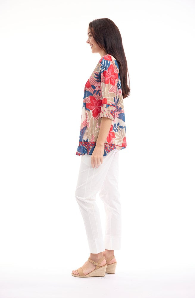 Load image into Gallery viewer, Orientique Womens Cavailon Top Pleated
