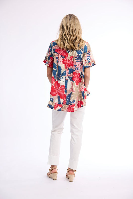 Orientique Womens Cavailon Top Frill