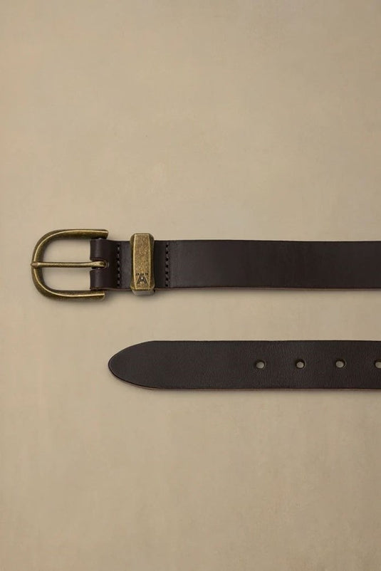 Akubra No Bull Chocolate Brass Belt