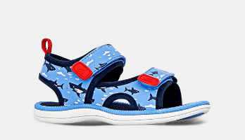 Load image into Gallery viewer, Clarks Kids Blue Sharks Shoe
