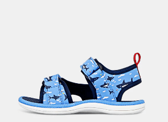 Load image into Gallery viewer, Clarks Kids Blue Sharks Shoe
