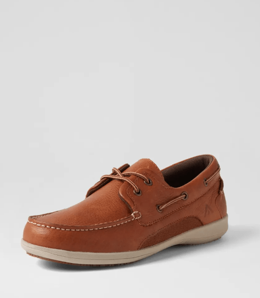 Colorado Mens Askit Tumble Leather Shoe - Cognac