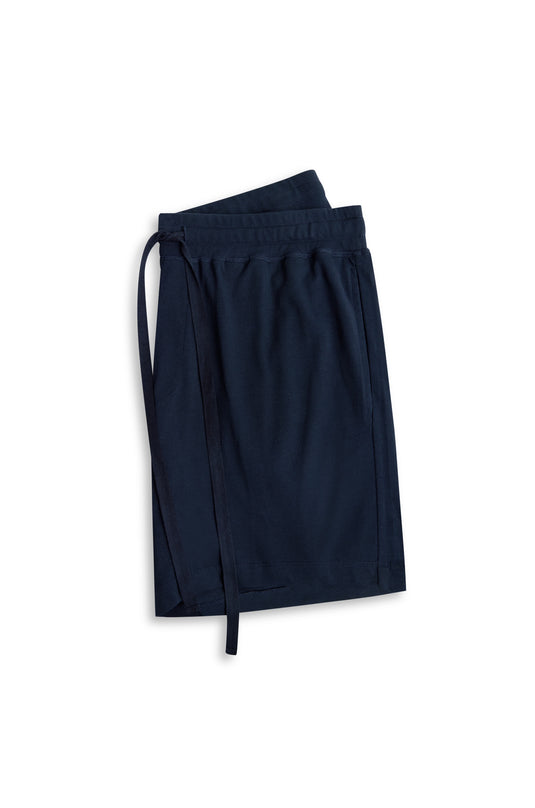 Contare Mens French Navy CloudSoft Jersey Lounge Short - Plus Size