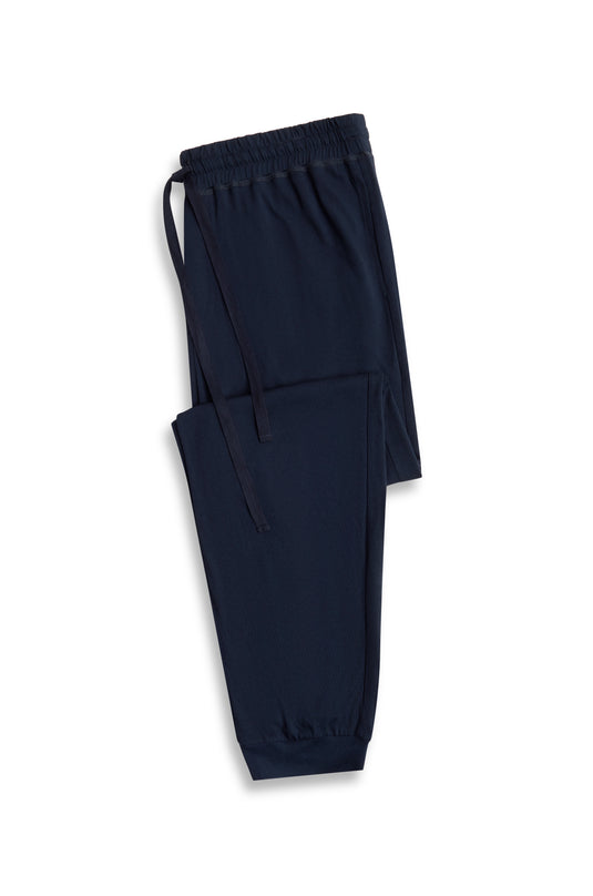 Contare Mens French Navy CloudSoft Jersey Trackie