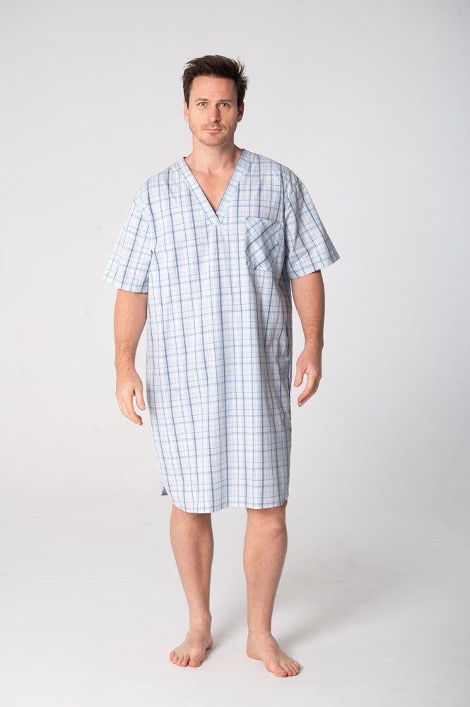 Load image into Gallery viewer, Contare Country Mens Cotton Short Sleeve Nightshirt

