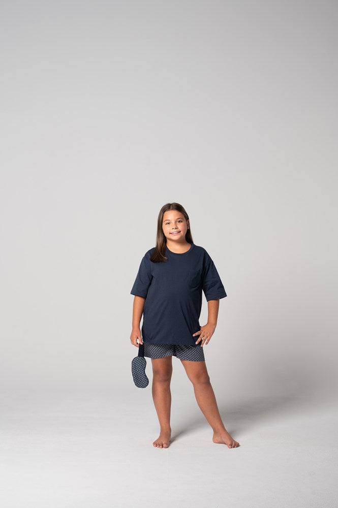 Load image into Gallery viewer, Contare Kids' Contemporary Cotton Tee and Boxer Set - Nightfall
