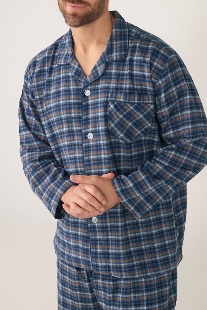 Load image into Gallery viewer, Contare Mens Winterweight Long Sleeve Set Ancestry Tartan - Chestnut
